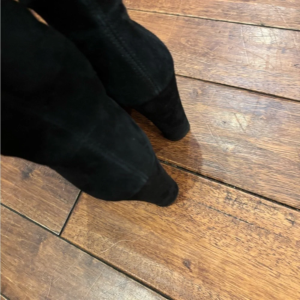 Stuart Weitzman Black Highland Over-the-Knee Boots 9